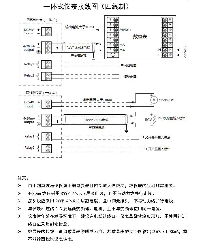 ar80-b防爆型四线制超声波液位计